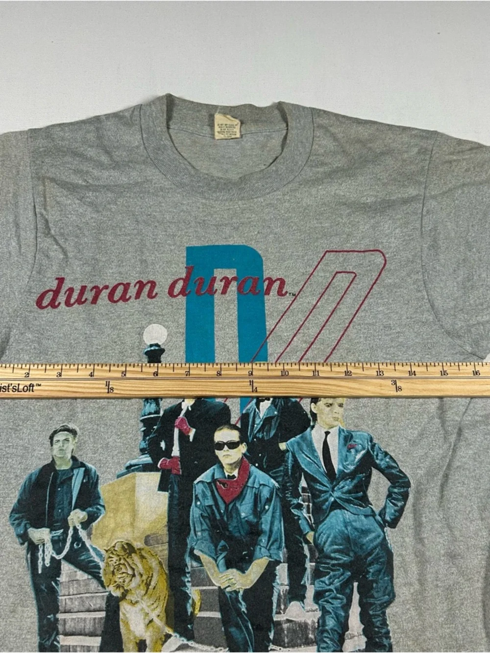 Vintage 1984 Duran Duran Seven and the Raged Tiger tour shirt med Single Stitch - Picture 6 of 8